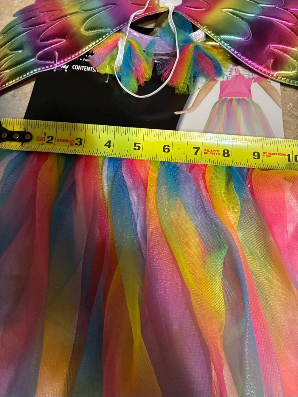 Halloween Unicorn Set Kids Costume - Rainbow Wings, Headpiece & Tutu NWT